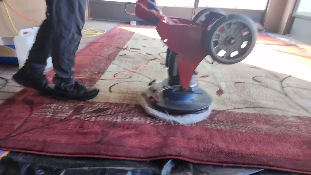 Rug Clean Trinity Phoenix Oscillating System. Cylindrical Rotary Brush to lift pile and Kirby Vacuum