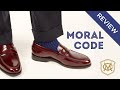 Examen des chaussures habilles pour hommes de moral code mocassins brayson et derby holden wingtip