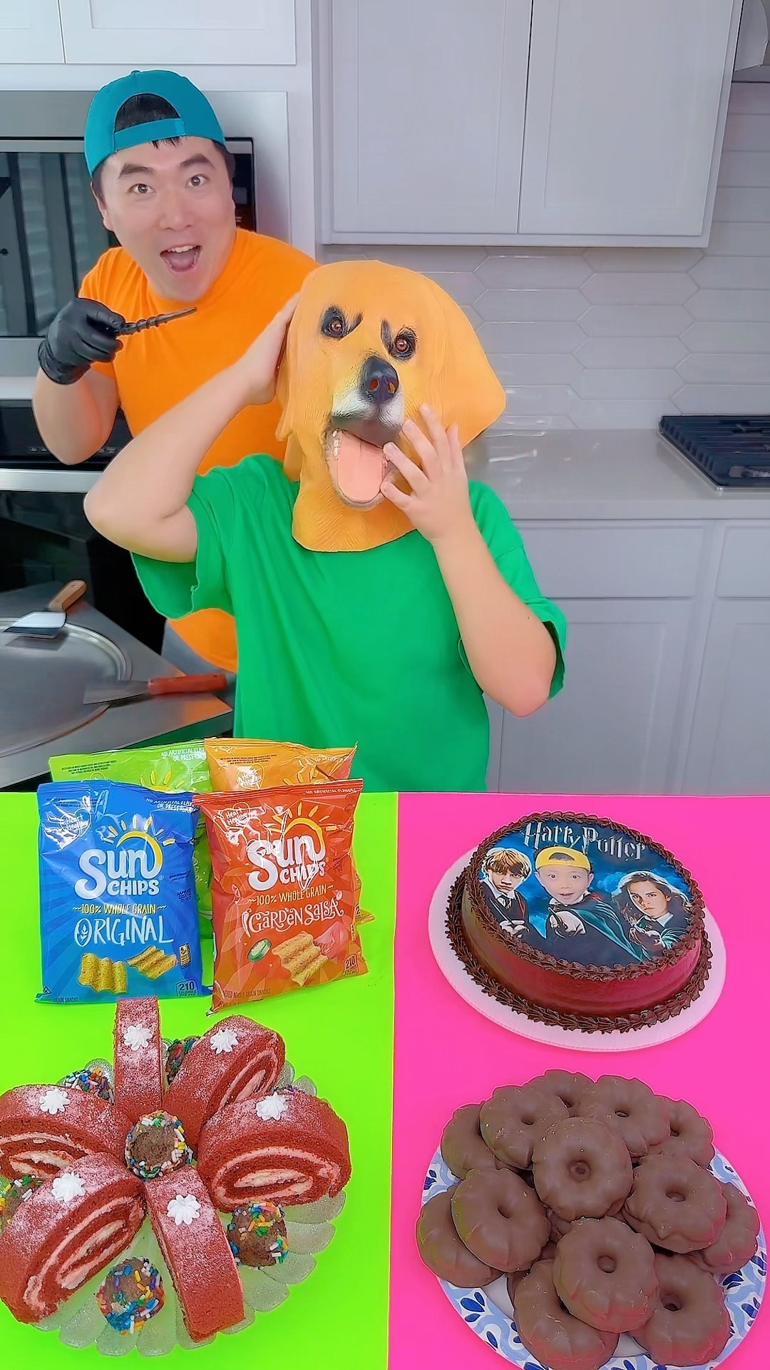 Harry Potter cake vs Yellow Mustard ice cream challenge!?#harrypotter #funny by Ethan Funny Family