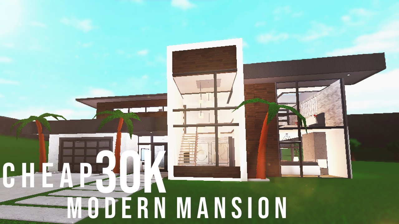 BLOXBURG Cheap 30k modern home Family roleplay home Modern