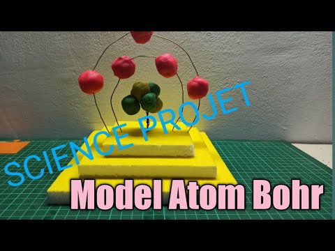 how to make simple atom model /Cara membuat model atom bohr