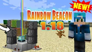 Minecraft 1.18 : How to Make  A {Rainbow Beacon} in New || Easy Tutorial Bedrock,Java