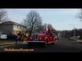Santa Giving out Kosher Candy on Truck with Frum Firefighter