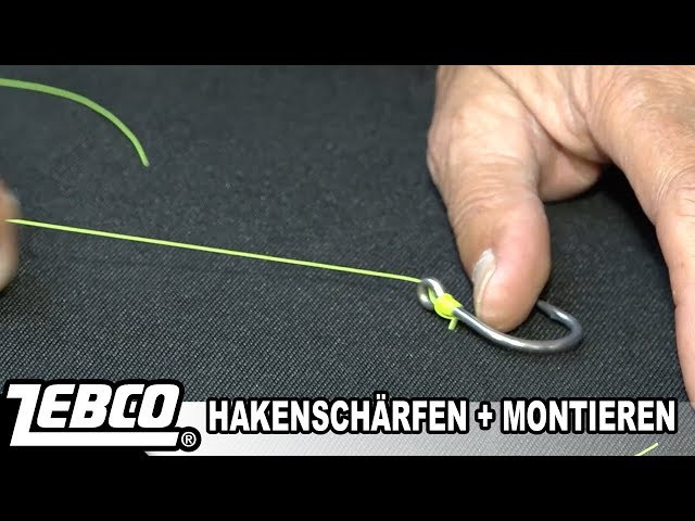 How to tie and sharpen fishing hooks correctly - Fishing school with Jrg  Ovens - YouTube