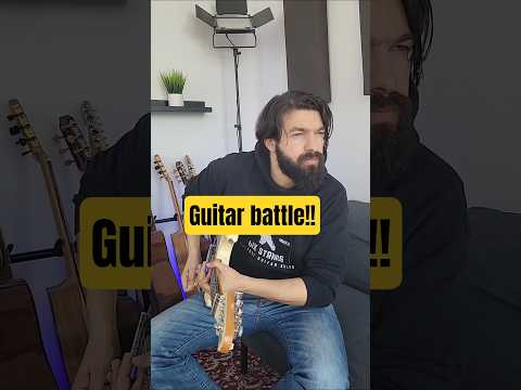 Guitar battle with my self
