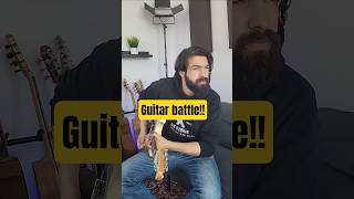 Guitar battle with my self