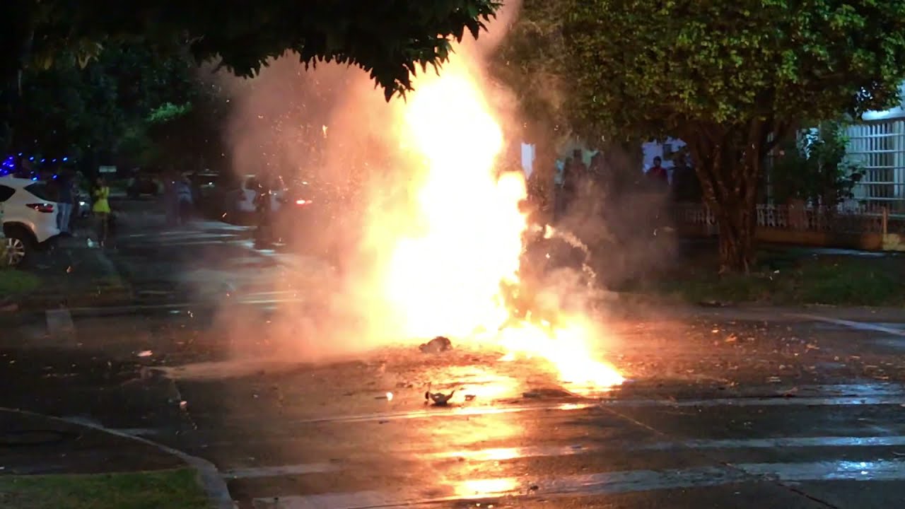 Año viejo Barrio El Recreo 2019 - 2020, se declara pandemia COVID-19 