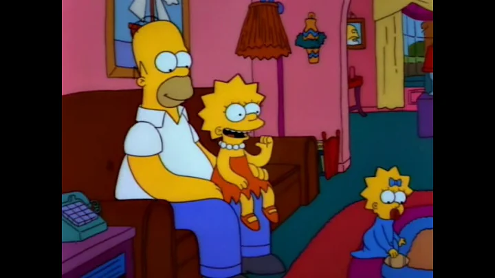 The Simpsons - Homer and Lisa bet on football toge...