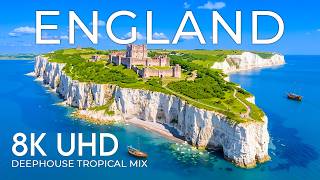 England 8K Drone Footage | White Cliffs of Dover, Chalk Ridges &amp; Azure Serenity UHD