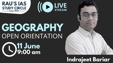 Geography Optional | Open Orientation Session | UPSC CSE 2024  | Rau