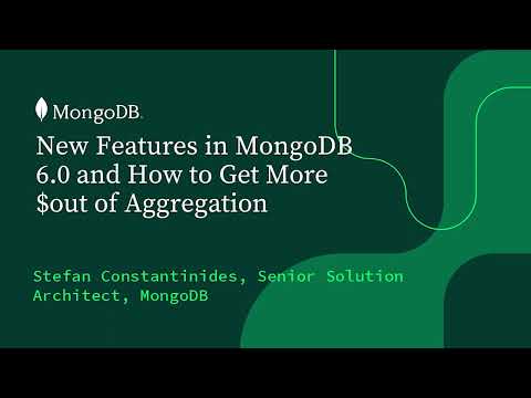 How to get more out of Aggregations using New Features in MongoDB 6.0