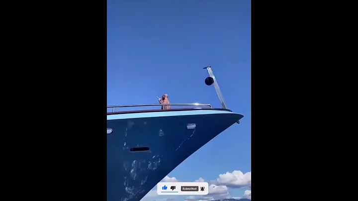 Andrew Tate on his 80 million dollar super yacht