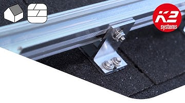 SingleRail SpliceFoot for bitumen roofings