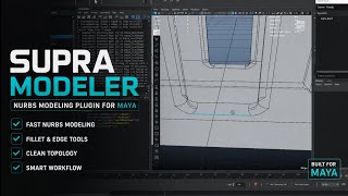 SUPRA Modeler for Maya 2025 🚀 NURBS Modeling Plugin | Fast Fillet, Clean Topology, CAD Workflow