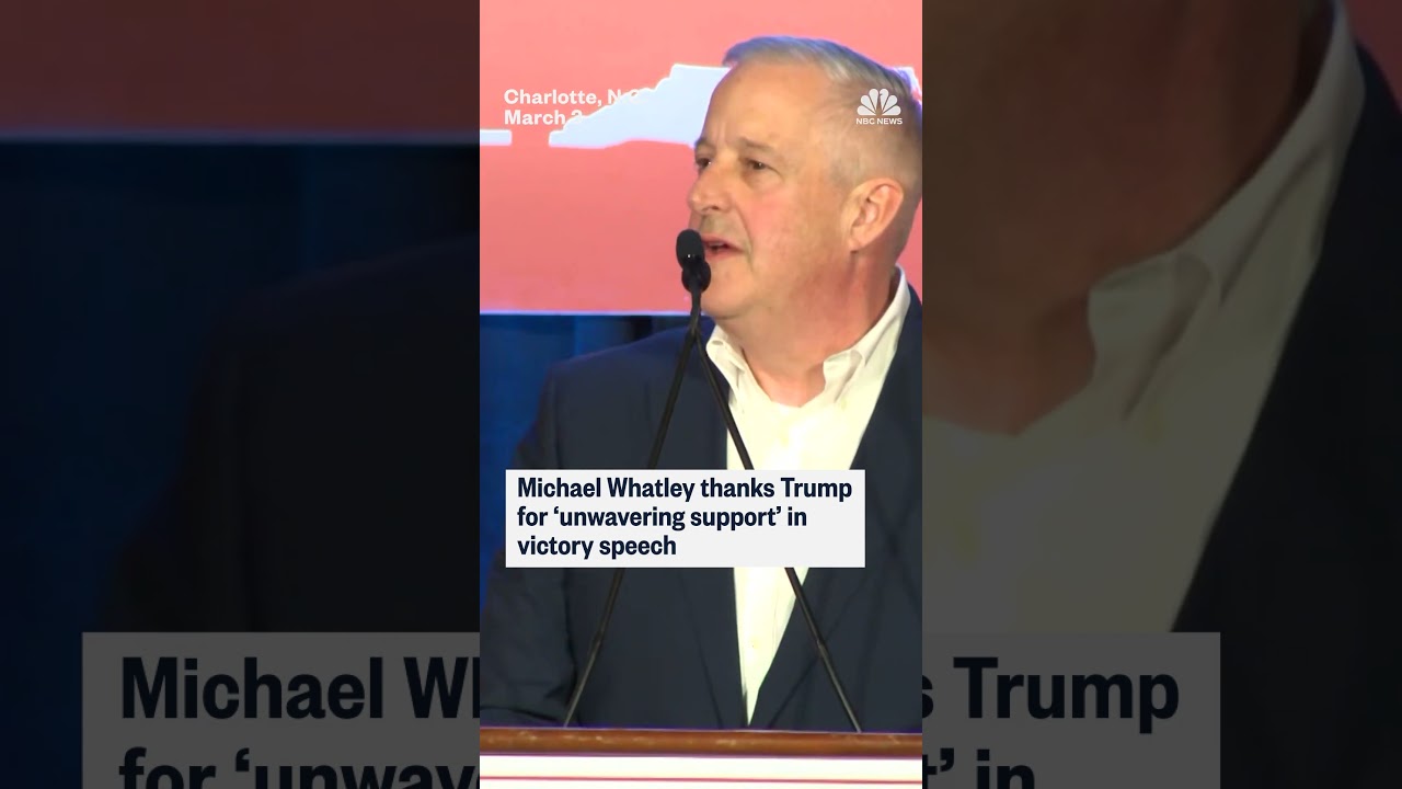 Michael Whatley thanks Trump for ‘unwavering support’ in victory speech