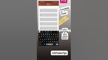 FT16 FocusNode In Flutter | #focusNode #Flutter #30FlutterTips #lakshydeepVikram
