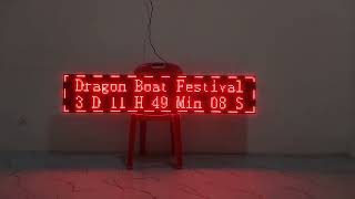 LED screen can used to display a countdown timer.