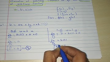 Partial differential equations by eliminating arbitrary constant | Btech M3 | Simply way of learning