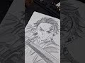 Anime Character Pencil Portrait. 🔥😎 #pencilportrsit #foryou #tendling #shots #tendling #drawing
