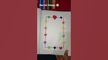 Border Design ☺️#viral #shots #notebook #borderdesign #shortvideo #youtubeshorts