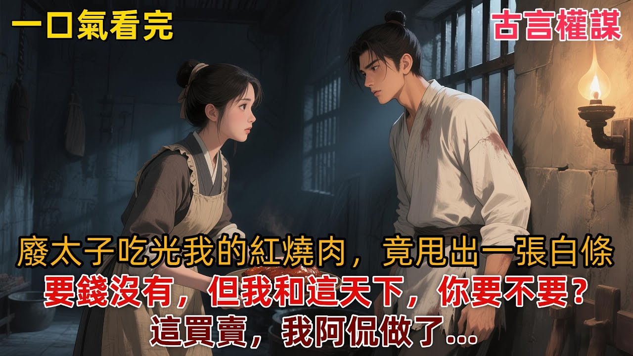 【完結爽文】我叫阿侃。天牢裡專門做斷頭飯的廚娘。我的規矩：只伺候快死的鬼，不伺候賴活的人。但一時財迷心竅。我給絕食等死的廢太子做了一碗紅燒肉。