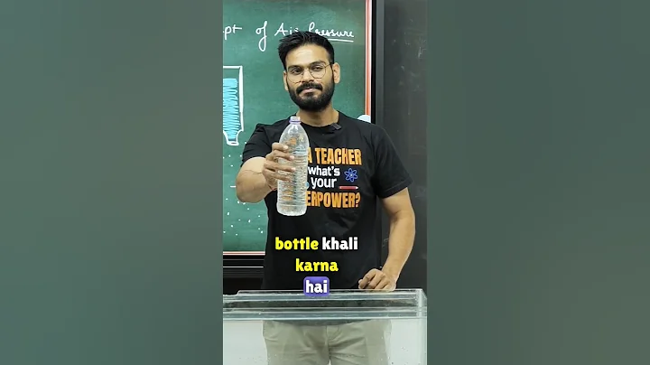 What's the fastest way to empty a bottle ??? ...#theoryofphysics #anubhavsir #physics #airpressure