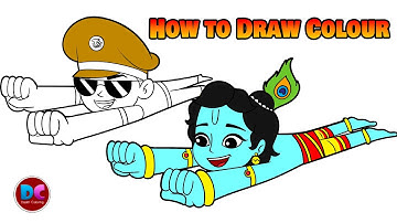 How to Draw Little Singham and Little Krishna 🔥🔥