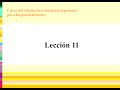Curso de esperanto para hispanohablantes. Lección 11.