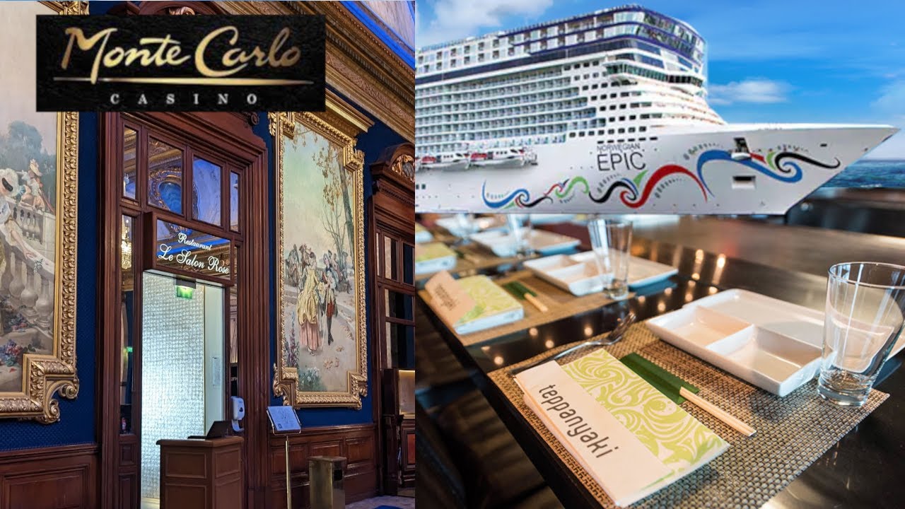 Le Salon Rose in Monte Carlo Casino Monaco & Teppanyaki on Norwegian