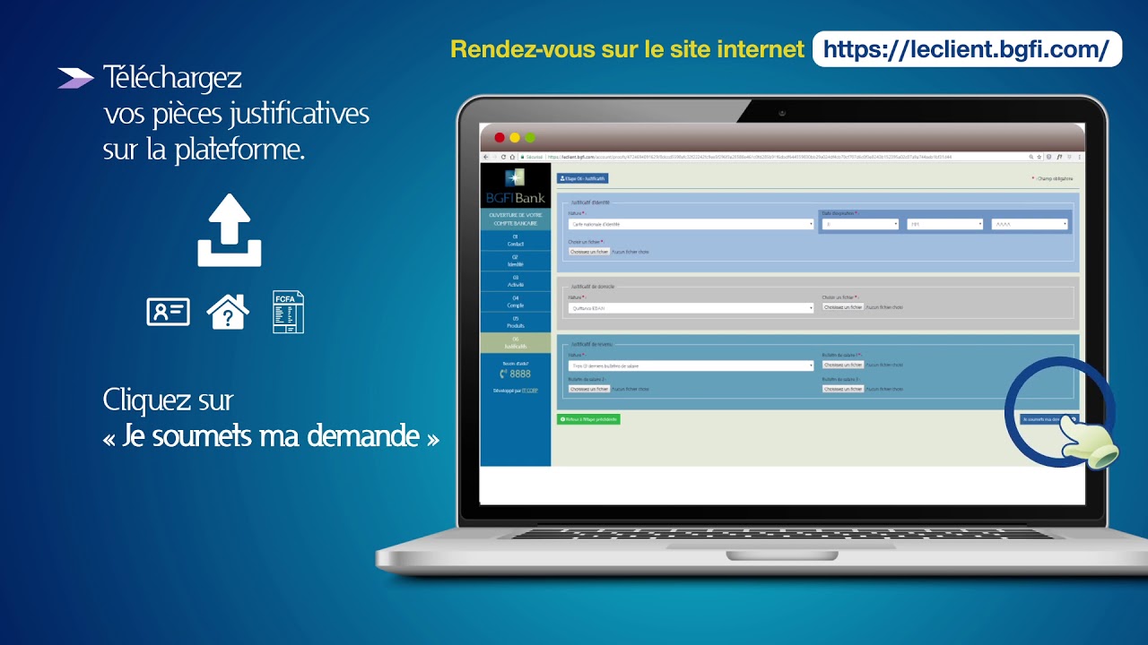 Désormais ouvrez un compte en ligne chez BGFIBank Gabon