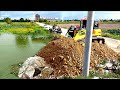 New Site & Full Landfilling Flooded Area Cleanup & Landfilling With SHANTUI DH17C3 Pro & DumpTruck