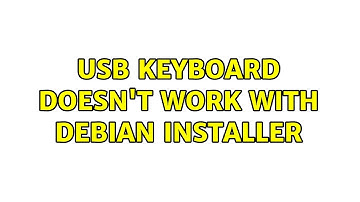 USB keyboard doesn
