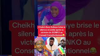 Cheikh bara ndiaye brise le silence et jubile après la victoire de Sonko 🤔 #shortvideo