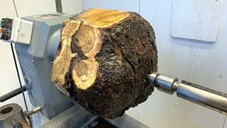 Woodturning  Golden Rain Burl (The Most Beautiful Wood I Have Ever Turned)