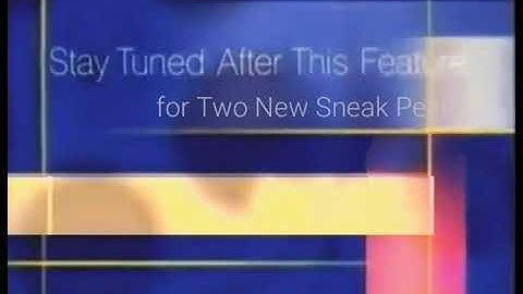 VERY RARE Stay Tuned After this Feature for Two New Sneak Peeks (2001-2005) Bumper (VHS Capture)