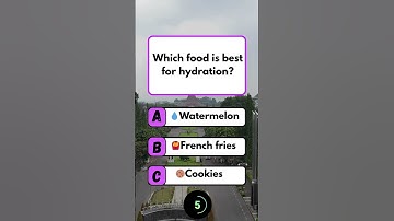 Which food is best for hydration? #quiz #fun #brainteaser #puzzle