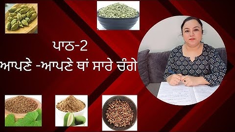 CLASS 6TH PUNJABI LESSON-2| Pseb Class-6 lesson-2 Apne Apne tha sare change|CBSE CLASS-6 PUNJABI