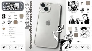 phone transformation 🖤 — ft. ios 15 [manga, minimal, aesthetic, neutral] screenshot 5