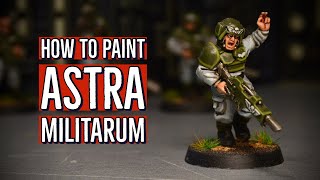 Как покрасить Имперскую Гвардию Астра Милитарум — SPEED PAINTING ASTRA MILITARUM WARHAMMER 40000