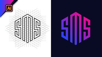 Modern Polygon Logo Design with Grid System | Adobe Illustrator Tutorial