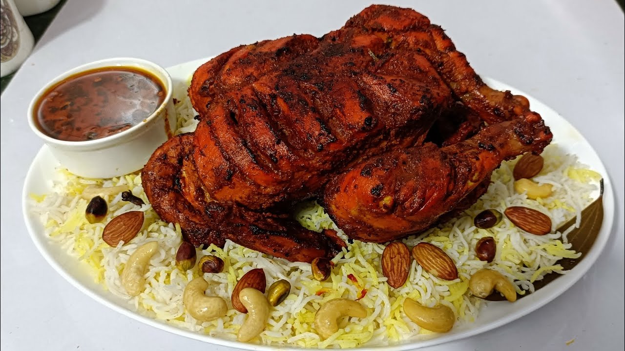 kesar rice with tandoori chicken with gravy| by rukhsar kitchen - YouTube