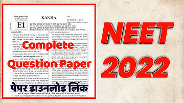 NEET 2022 Question paper pdf | Neet Answer key | | neet 2022 answer key | Neet paper solution