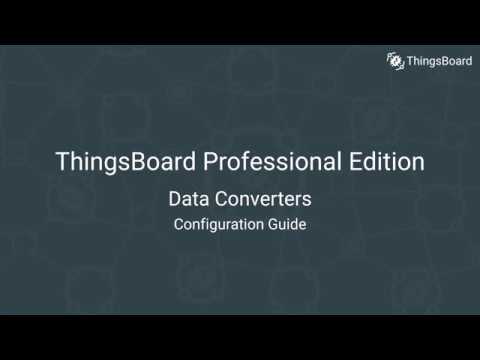 ThingsBoard PE: Data Converters Configuration Guide - YouTube