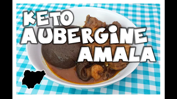 Ketogenic Nigerian Style. How to make Aubergine Amala Fufu Swallow with soup  MakeItWithChichi Ep6