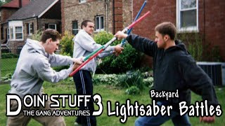 Backyard Lightsaber Battles
