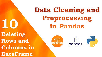 Deleting Data in DataFrames | Data Cleaning and Preprocessing in Pandas | Saransh Saini