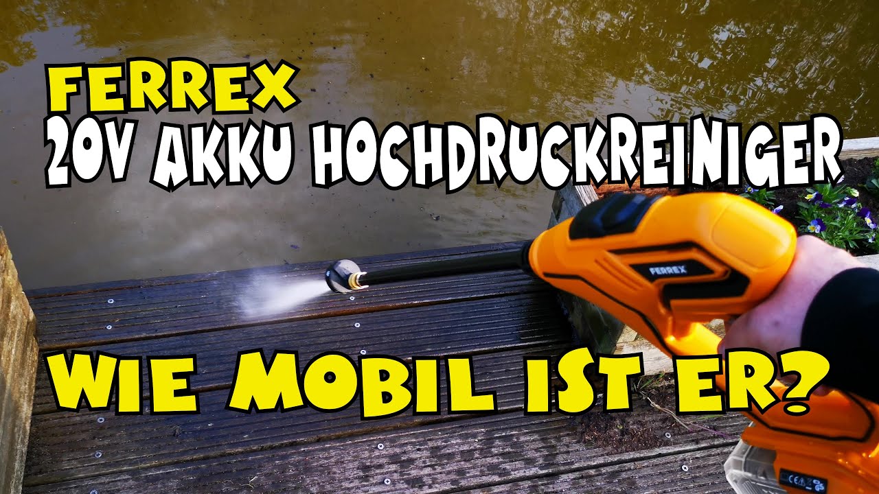 FERREX 20V mobiler Akku Hochdruckreiniger 5-in-1 Sprühaufsatz  ohne Akku 