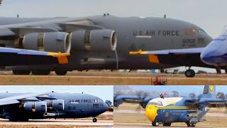Tactical Assault Landings from Miramar 2025 | C17 & C130 Full Reverse Thrusters | Which Was Better?