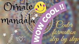 Ornate mandala centre patterns for beginners
