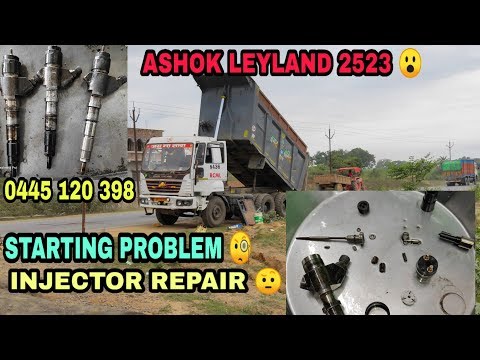 ASHOK LEYLAND 2523 STARTING PROBLEM INJECTOR REPAIR
